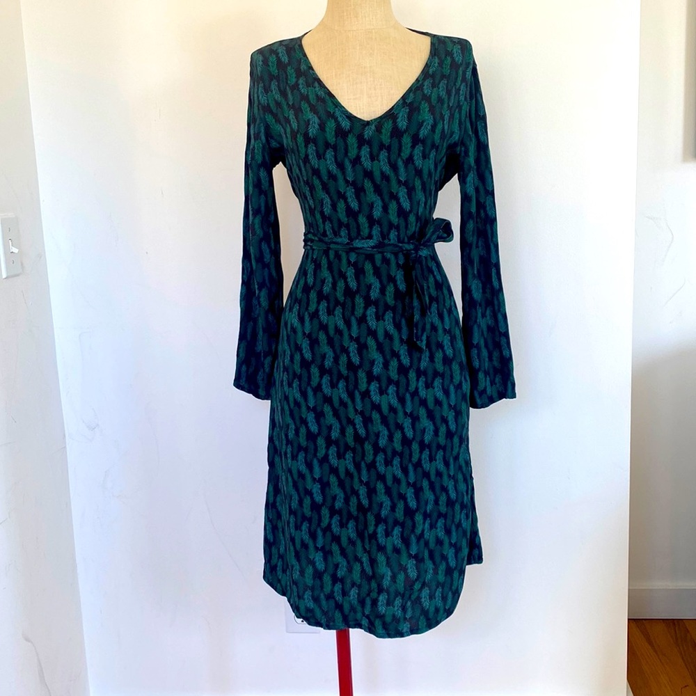 Biscote green leaf dress